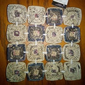 Ten Thousand Villages Hand done coiled newspaper into trivet